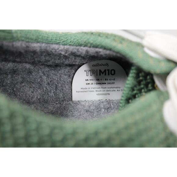 Allbirds Tree Pipers Sage Green Knit Low Top Sneakers Casual Shoes mens 10 - Picture 5 of 6